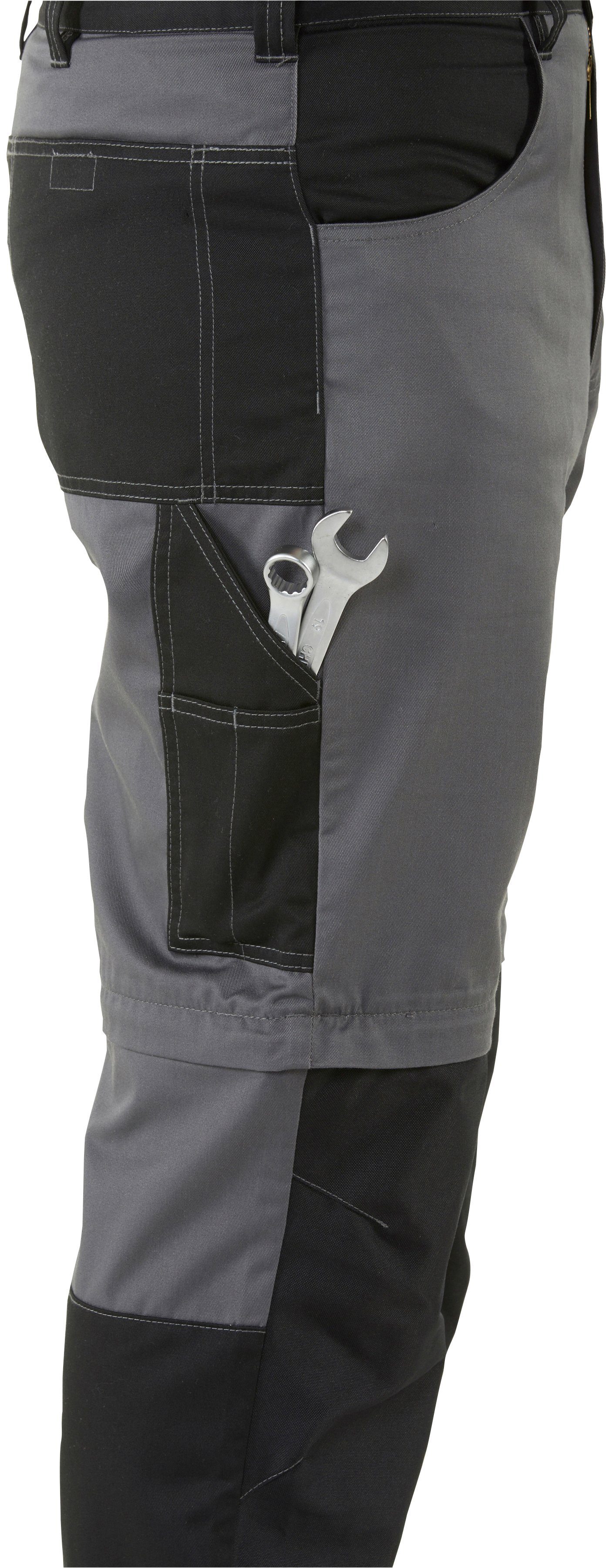 Northern Country Arbeitshose Worker (verstärkter Kniebereich, Beinverlängerung möglich, 8 Taschen) mit Zipp-off Funktion: Shorts und lange Arbeitshose in einem