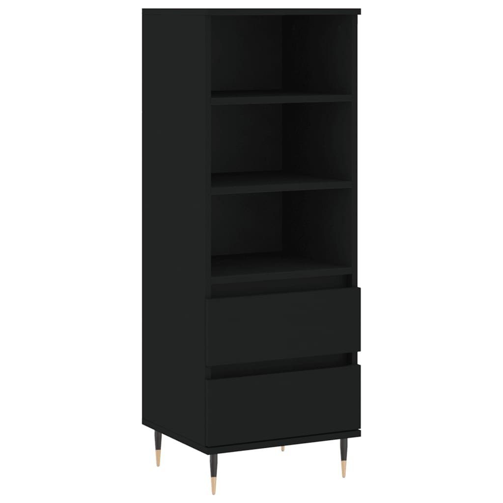 vidaXL Sideboard Highboard Schwarz 40x36x110 cm Holzwerkstoff (1 St)
