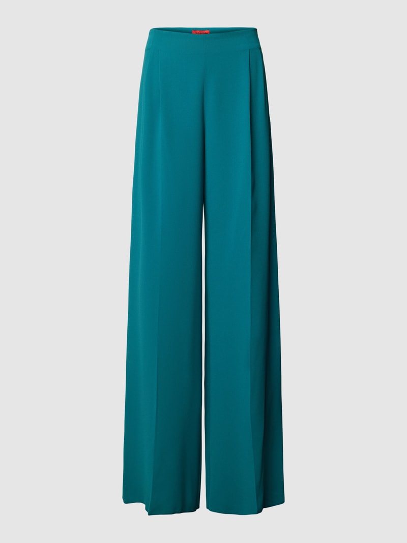 Stoffhose mit Bundfalten Modell 'DAMINA' in petrol