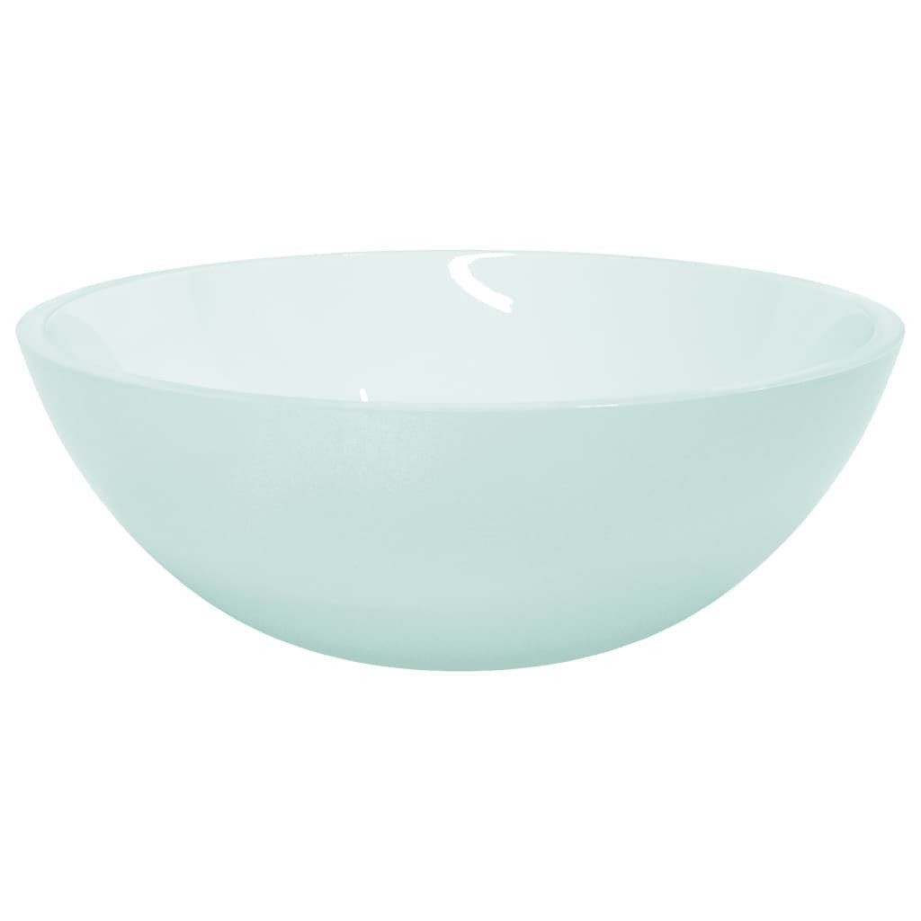 vidaXL Waschbecken Waschbecken Glas 50x37x14 cm Matt
