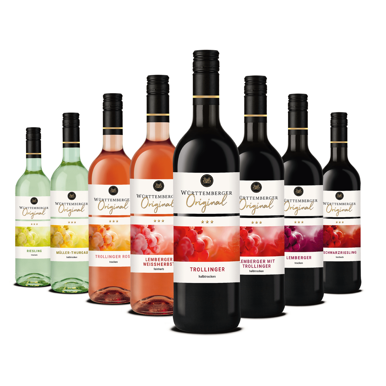 Württembergische WZG Württemberger Original Trollinger Rosé Qualitätswein trocken 0,75L 6er Karton