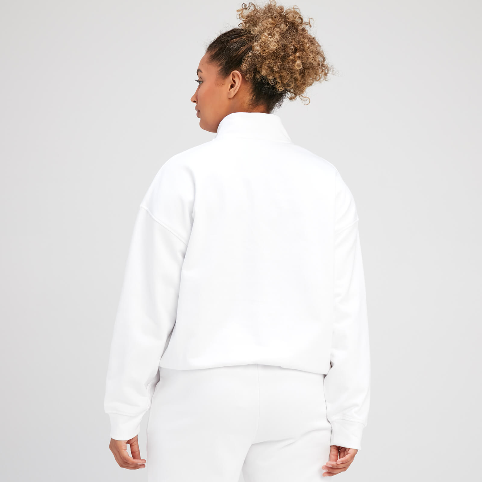 Sweat à fermeture éclair ¼ MP Rest Day pour femmes – Blanc