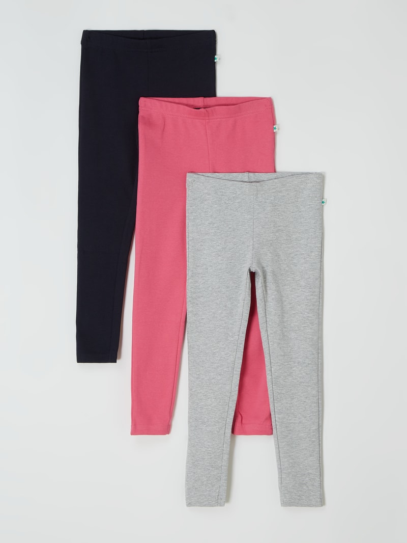 Leggings im 3er-Pack in pink