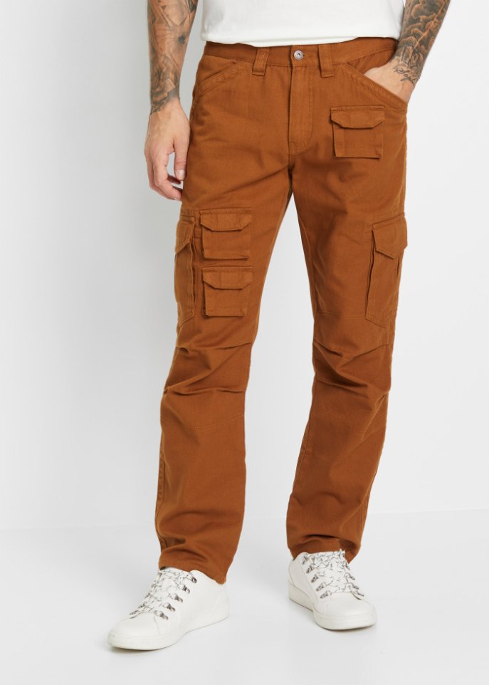 Loose Fit Cargohose, Straight