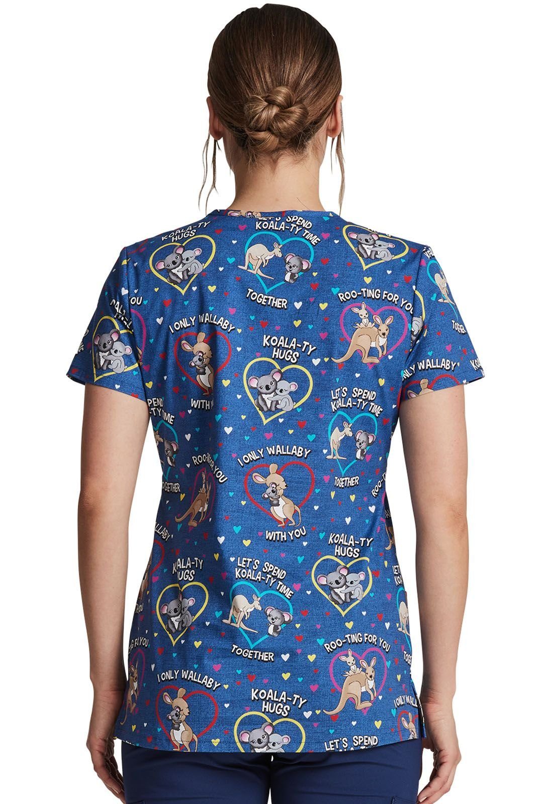 Dickies Funktionsbluse Bunt bedruckter Damen Kasack 