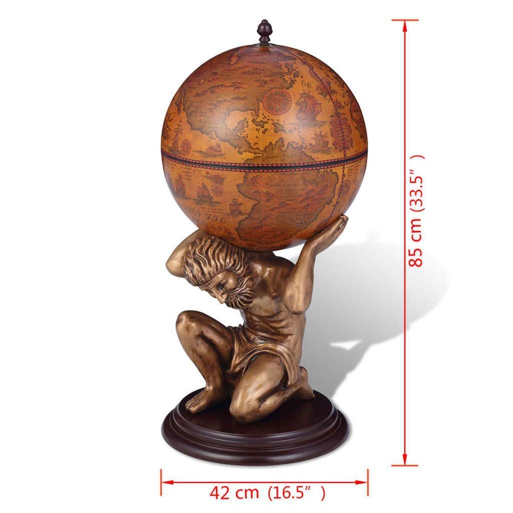 vidaXL Barschrank Globus-Bar Atlas 42×42×85 cm