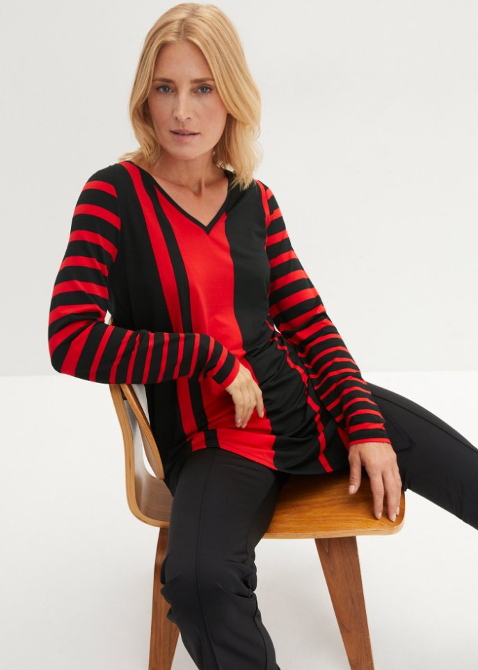 Zipfelshirt mit Streifen