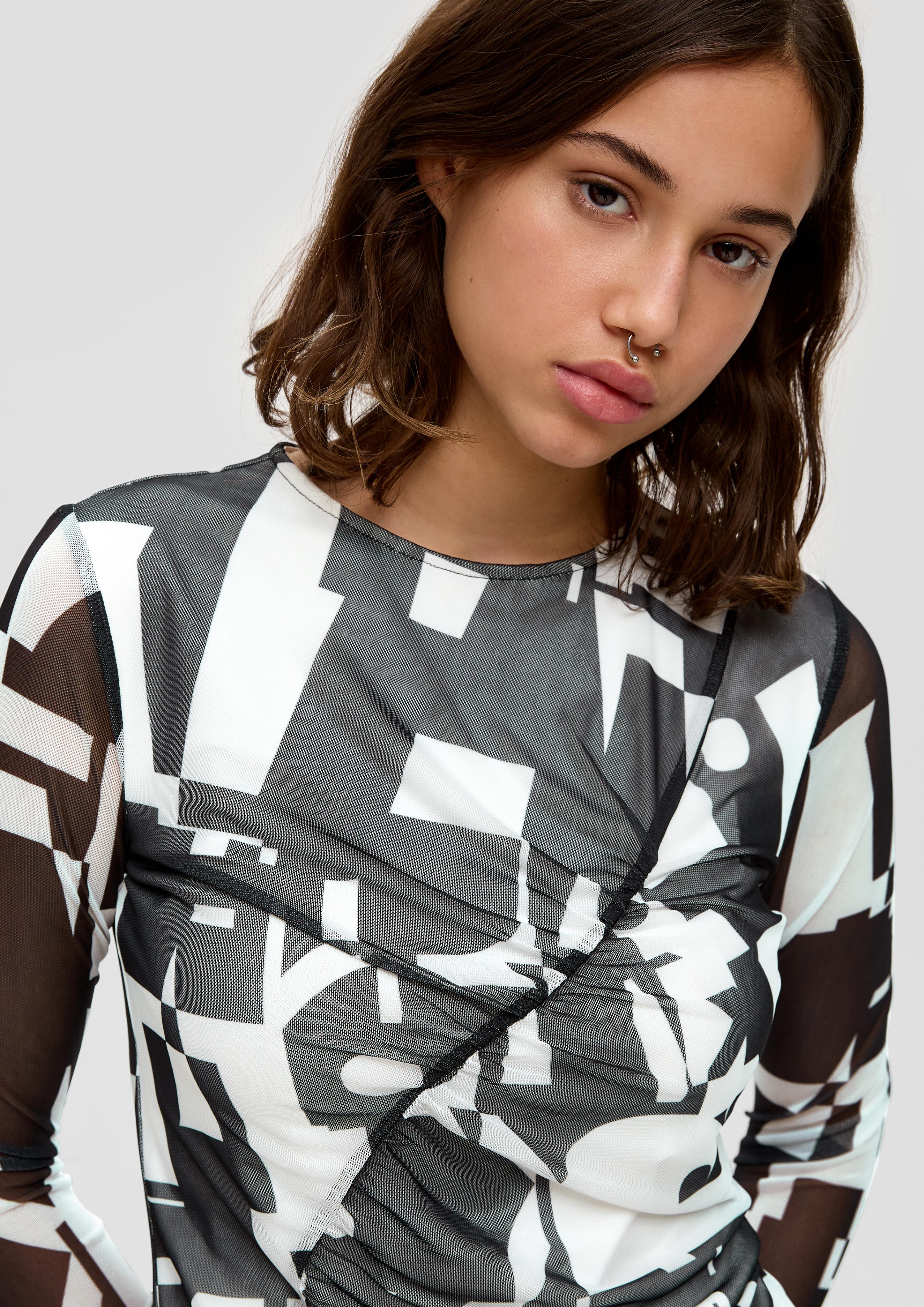 Mesh-Shirt mit All-over-Print  2141067-99A2