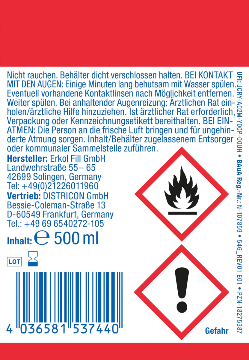 Handdesinfektionsmittel intense, 500 ml