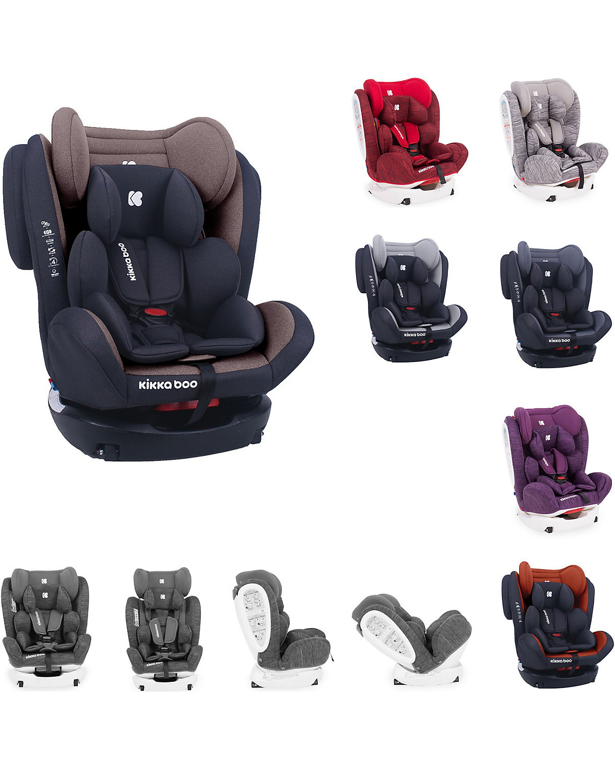 Kindersitz 4 Fix Double Gruppe 0+/1/2/3 (0-36kg) Isofix Kindersitze