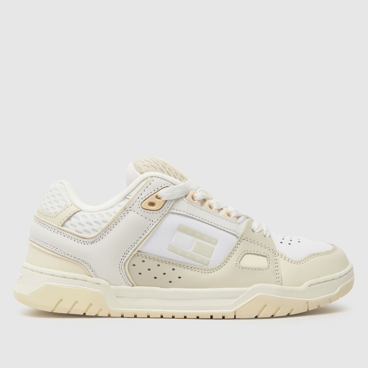 Tommy Jeans – Vita skateboardsneakers