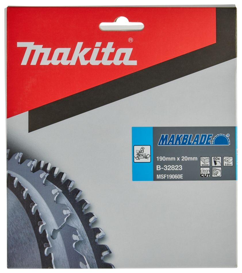 Accessori Makita B-32823 Lama per sega HM per legno 190 x 20 x 60T