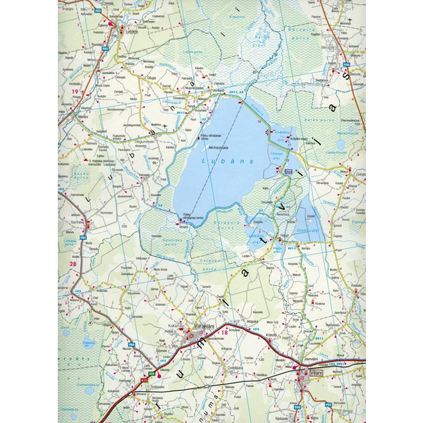 Lettland, Autokarten Set 1:150.000, Top 10 Tips - Straßenkarte