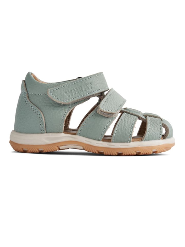 Wheat Leder-Halbsandalen in Türkis günstig kaufen