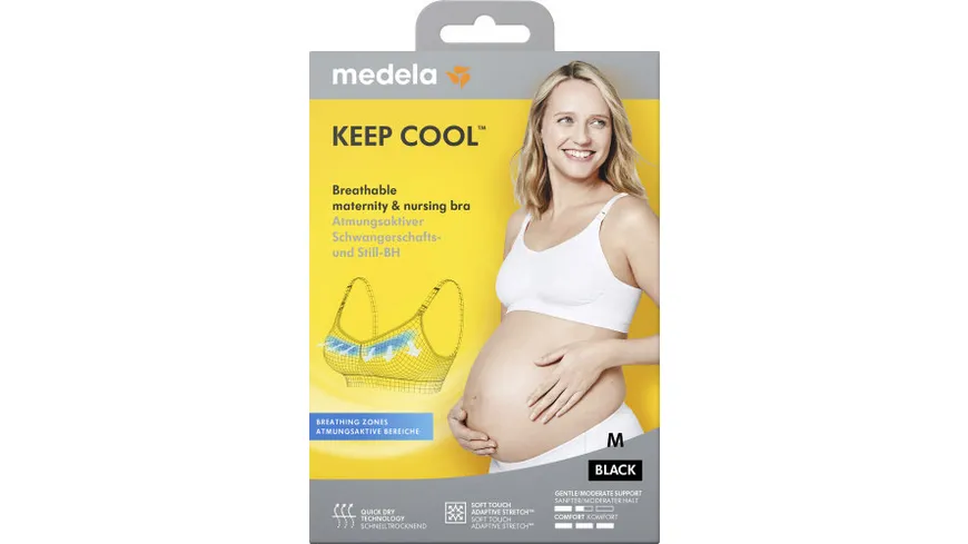 Medela Keep Cool™ Schwangerschafts- und Still-BH schwarz, Gr. M schwarz