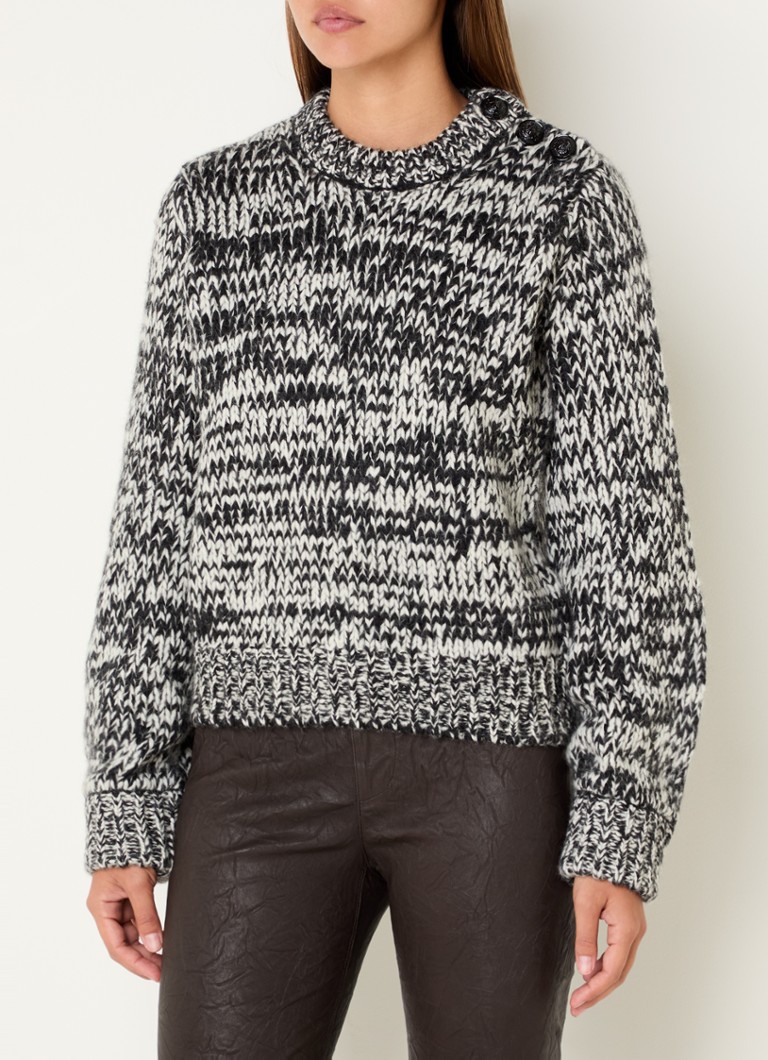 Sweter Zadig&Voltaire Teva o grubym splocie z mieszanki wełny alpaki.