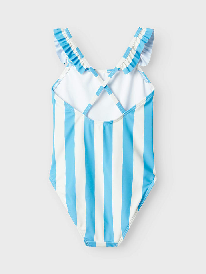 name it Badeanzug in Hellblau/ Weiß günstig kaufen