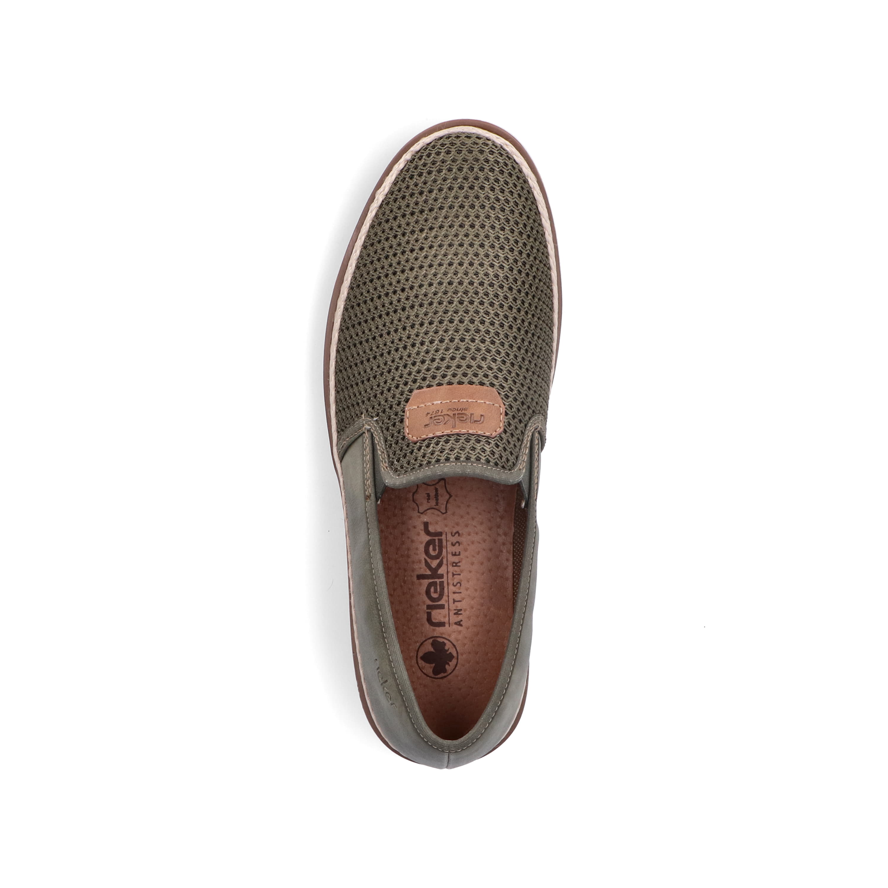 Rieker Herren Slipper khaki-grün