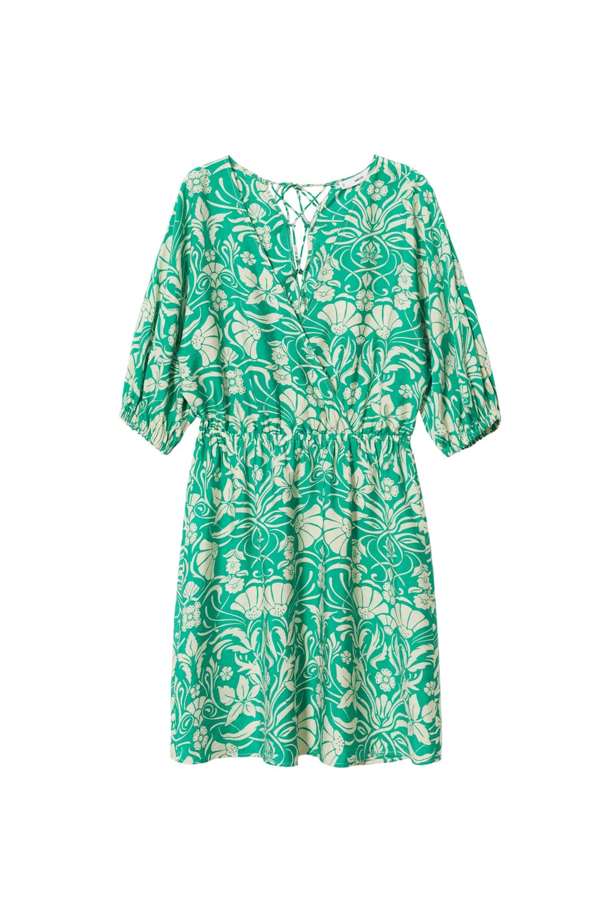 MANGO  Grünes Damenkleid 37072881