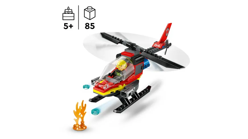 LEGO City 60411 Feuerwehrhubschrauber