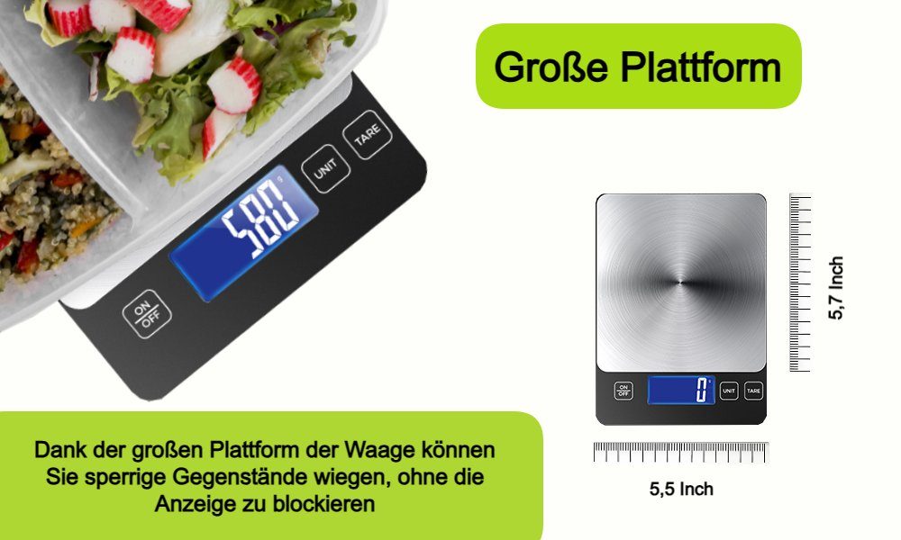 EL.M Küchenwaage K90H, (Packung)