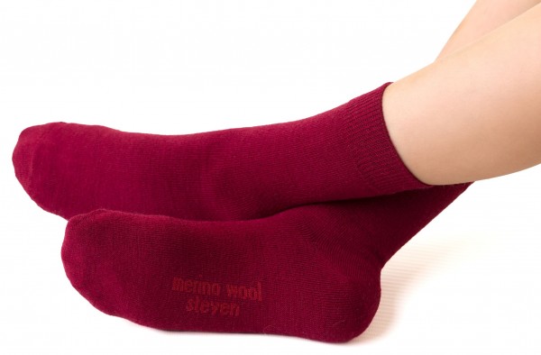 Steven kids ~ Strümpfe Merinowolle 3er Set ~ Burgundy