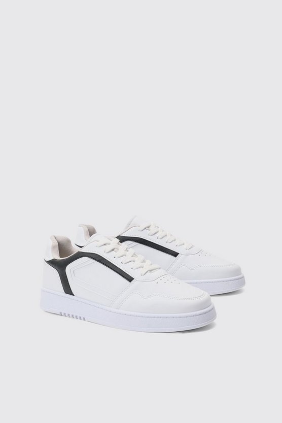 Klobige Sneaker mit Kontrast-Einsatz