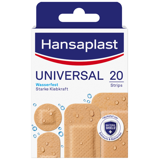 HANSAPLAST Universal Pflasterstrips wasserfest  20 St  Pflaster