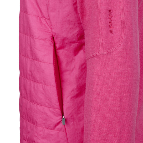 W MERINO QUANTUM HYBRID LS ZIP HOODIE Damen - Isolationsjacke