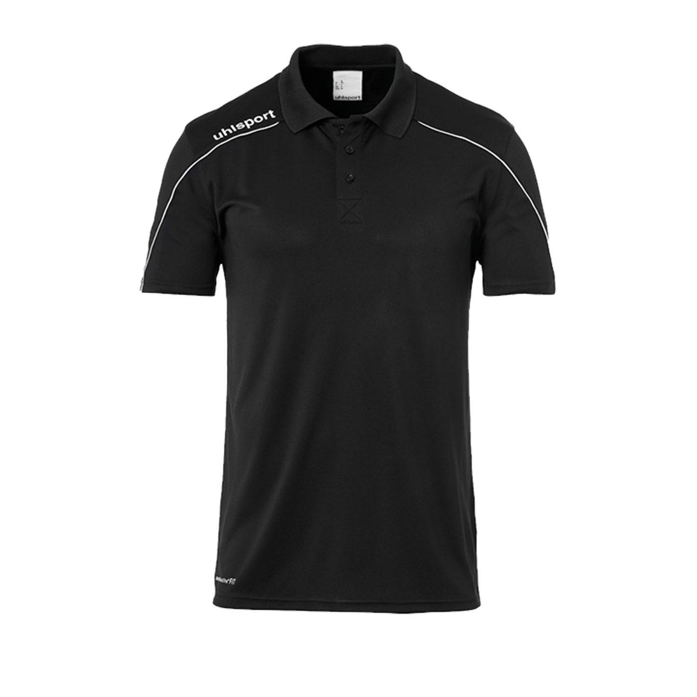 Uhlsport Stream 22 Poloshirt Schwarz Weiss F01