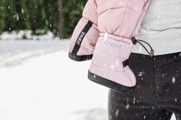 Stonz ~ Toddler Puffer Booties ~ Haze Pink