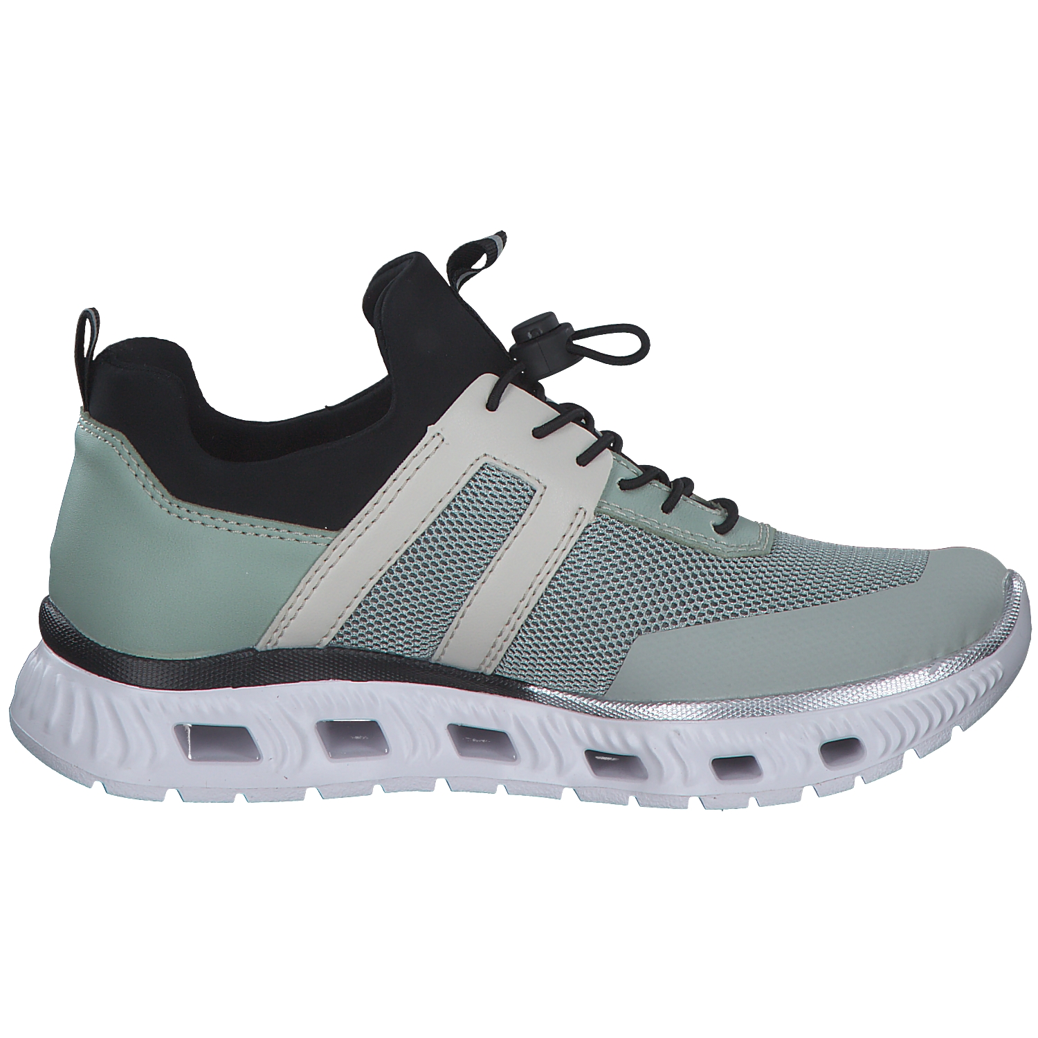 Rieker M6061, Schnürschuhe, Damen, palecyan/mint/peppermint/offwh