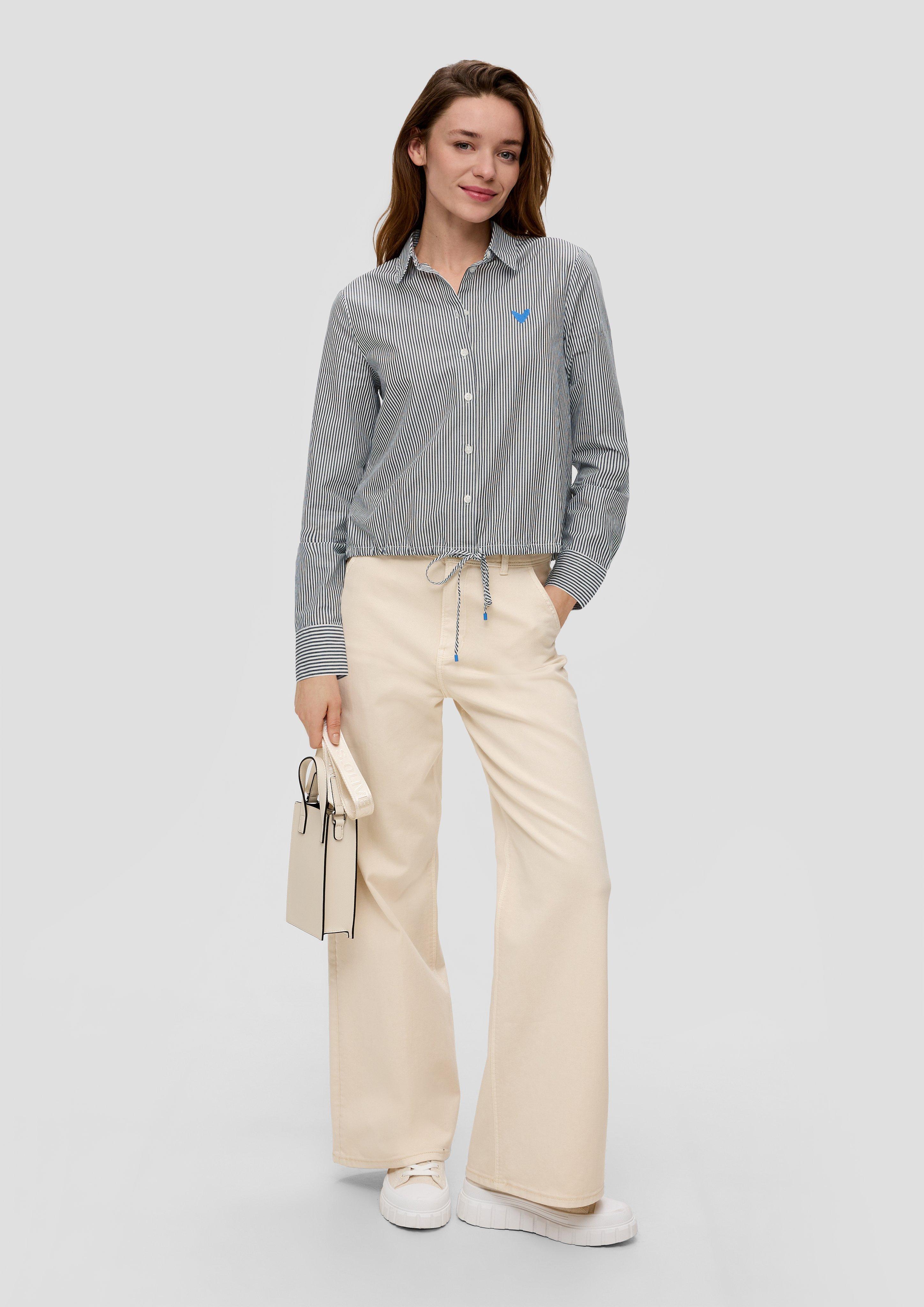 Baumwollbluse mit Streifenmuster  2142329-99G4