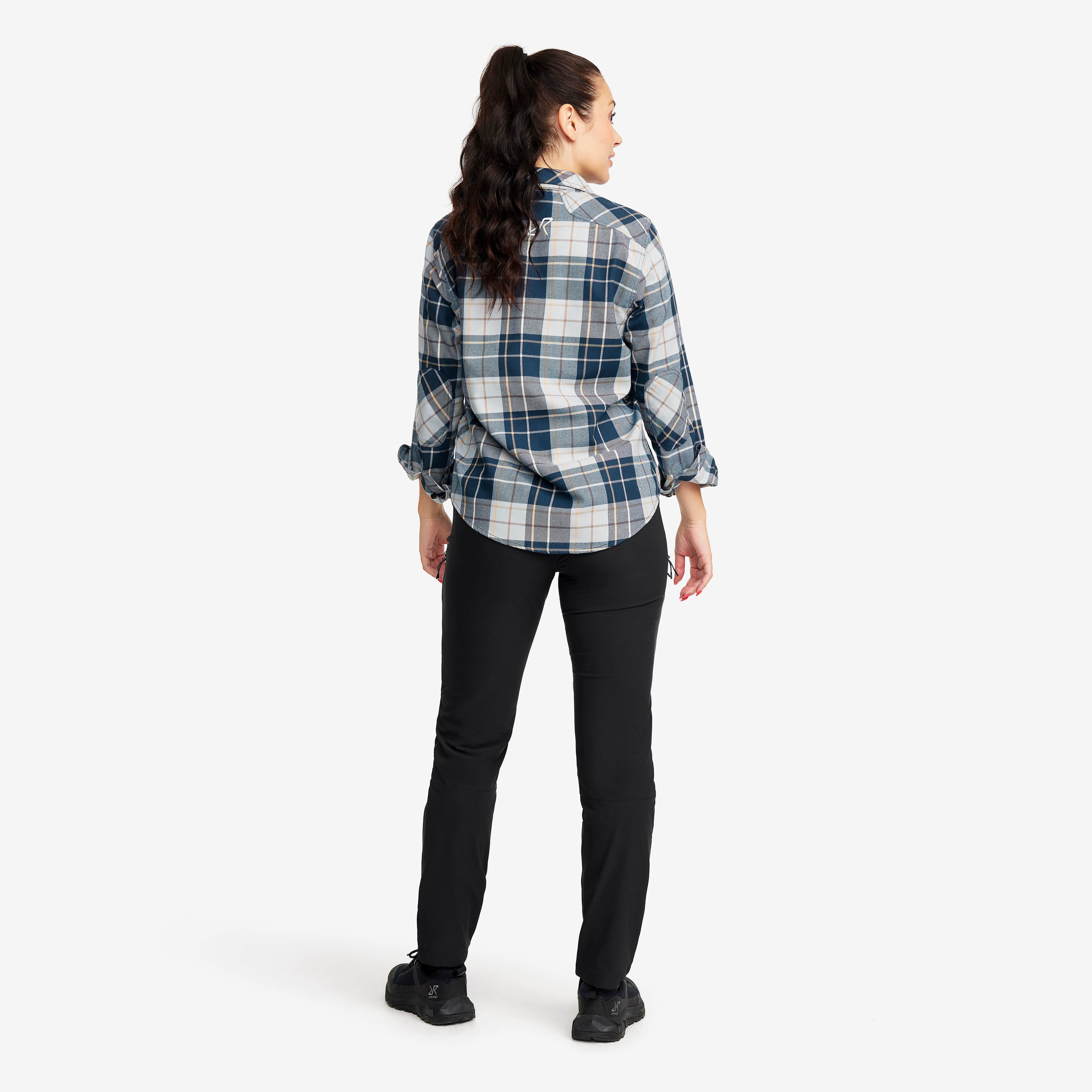Flannel Shirt Femme Moonlit Ocean/Blueberry