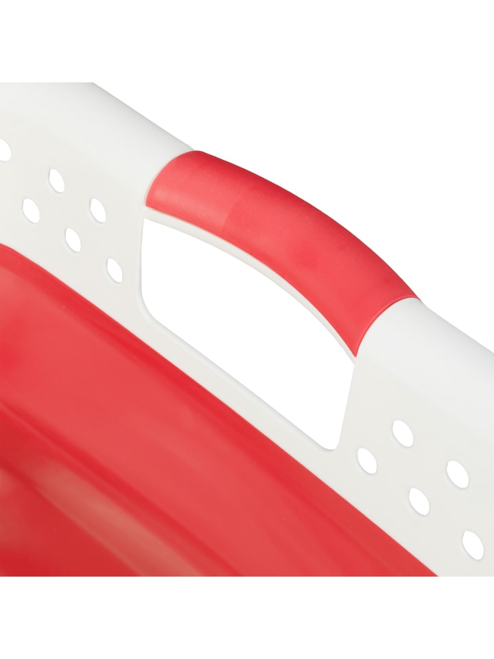 relaxdays Wäschekorb in Rot - (B)61 x (H)27 x (T)45,5 cm günstig kaufen onesize