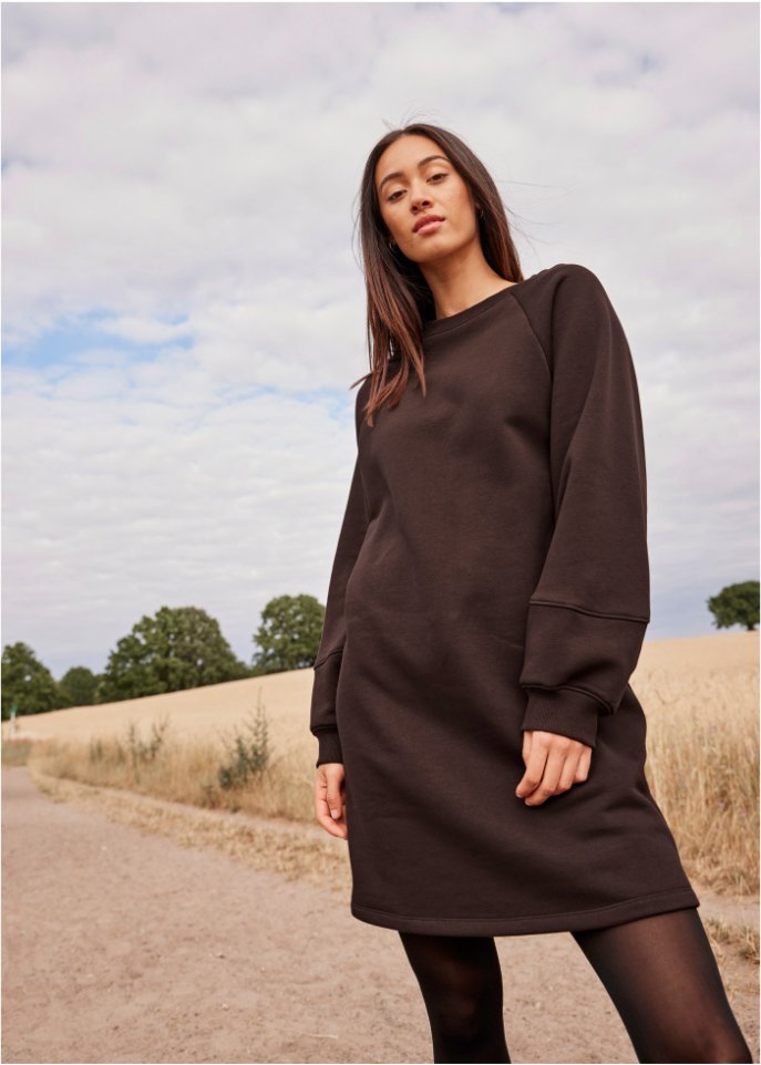 Sweatkleid mit Raglanärmel