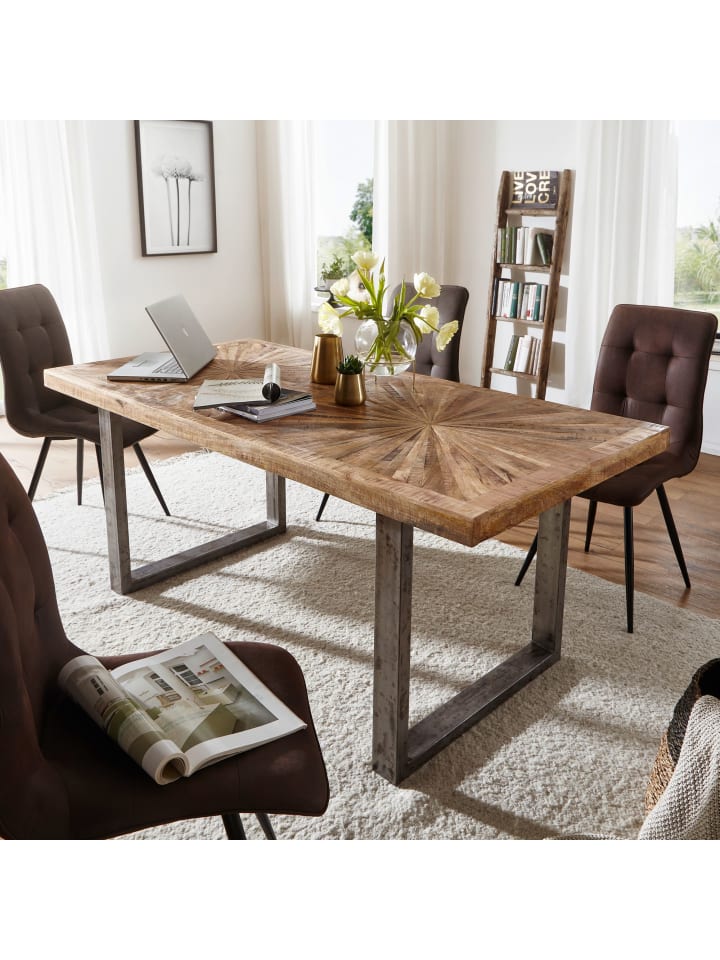 KADIMA DESIGN Esstisch Mango Massivholz Esszimmertisch 180x76,5x90, Küchentisch günstig kaufen