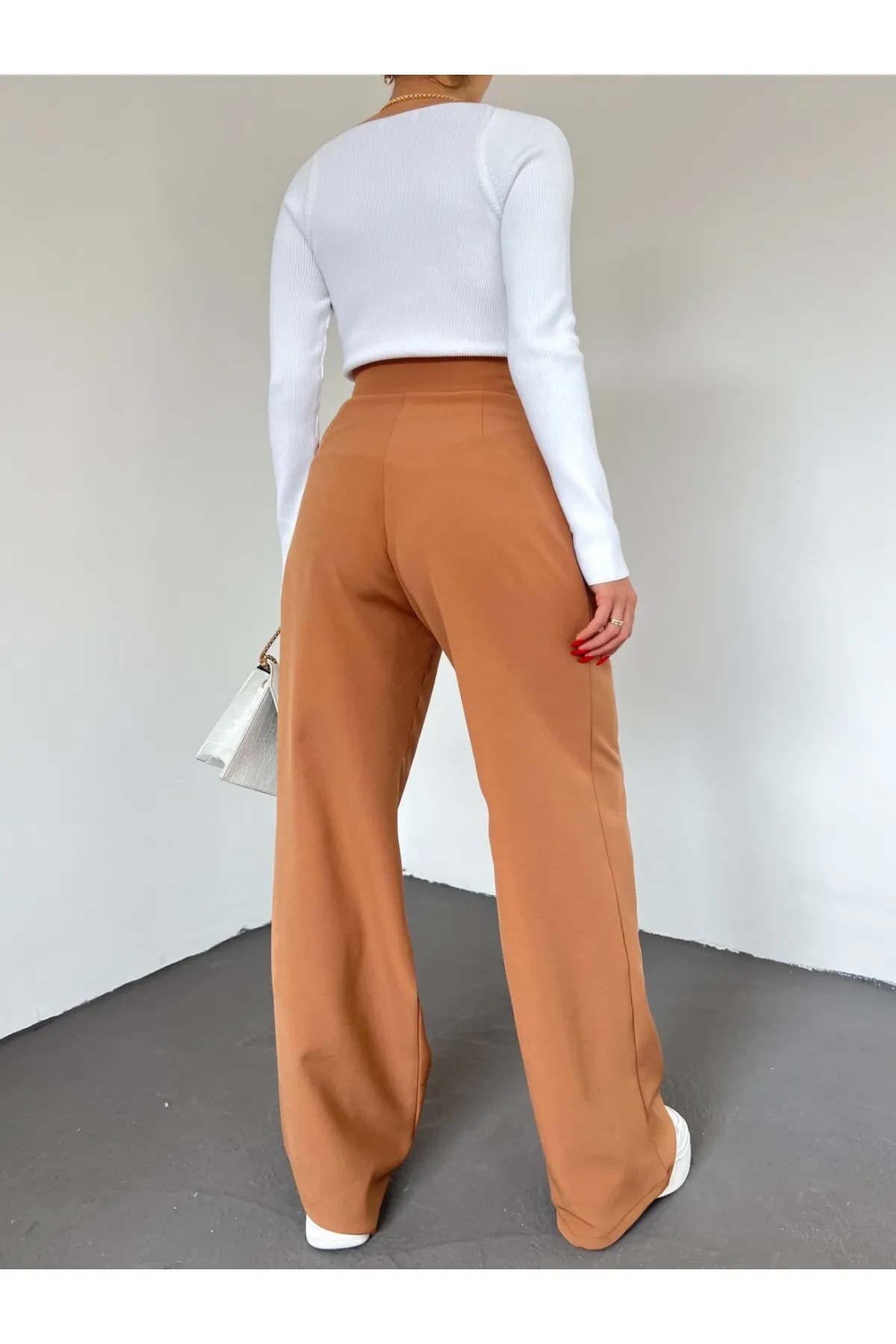 Modamorfo  Hose mit weitem Bein und Klettverschluss