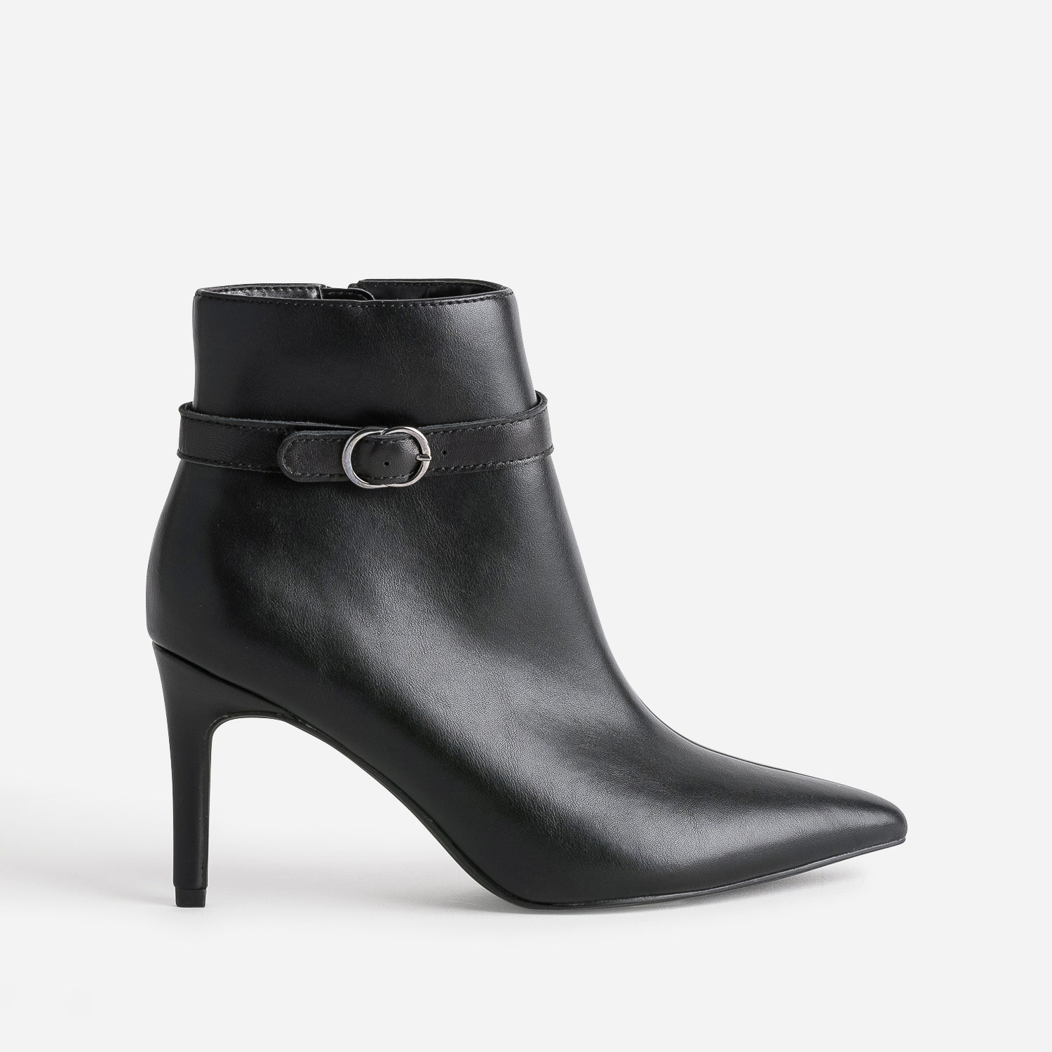 Brides amovibles noires en cuir avec boucle