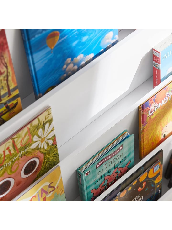 SoBuy Bücherregal in Weiß - (B)80 x (H)88 x (T)30cm günstig kaufen onesize