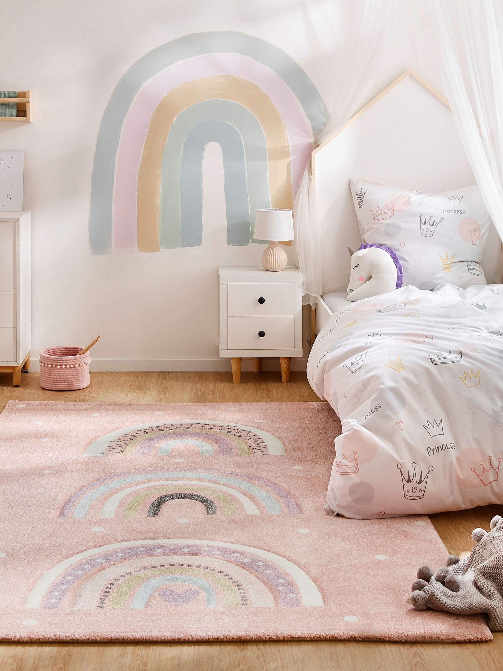 Wonderheart Kinder-Teppich, Rosa