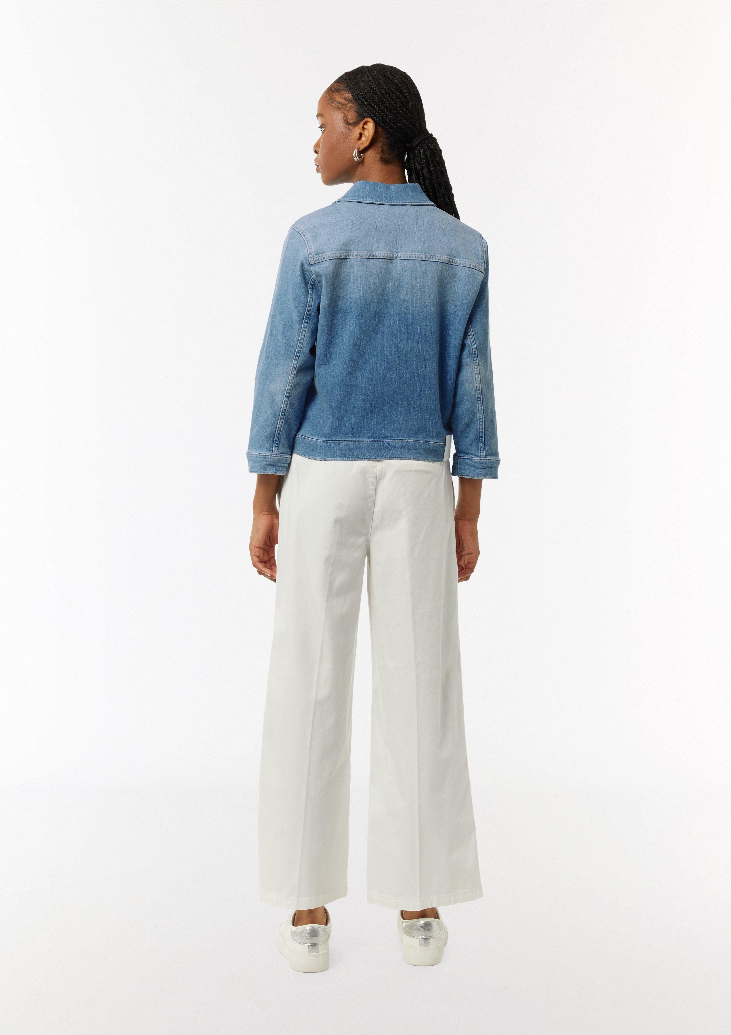 Jeansjacke mit 3/4-Ärmel - blau