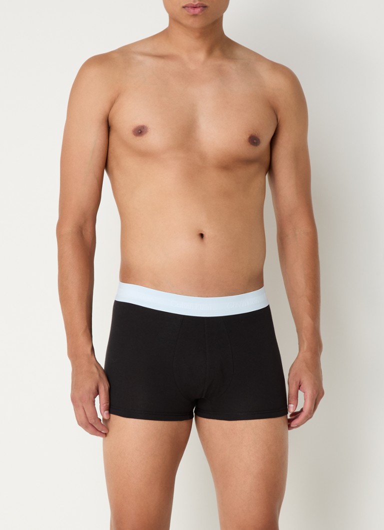 Calvin Klein Cotton Stretch boxer shorts with logo waistband in a 5-pack