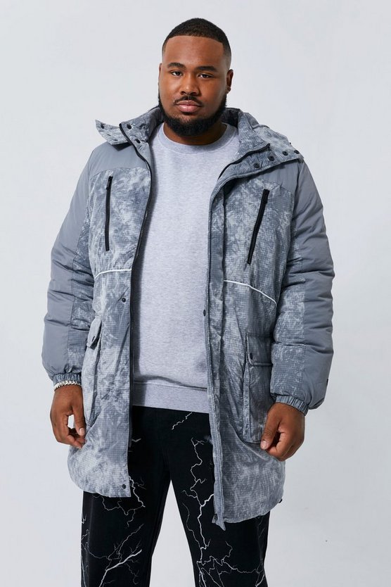 Plus Batik Ripstop Parka