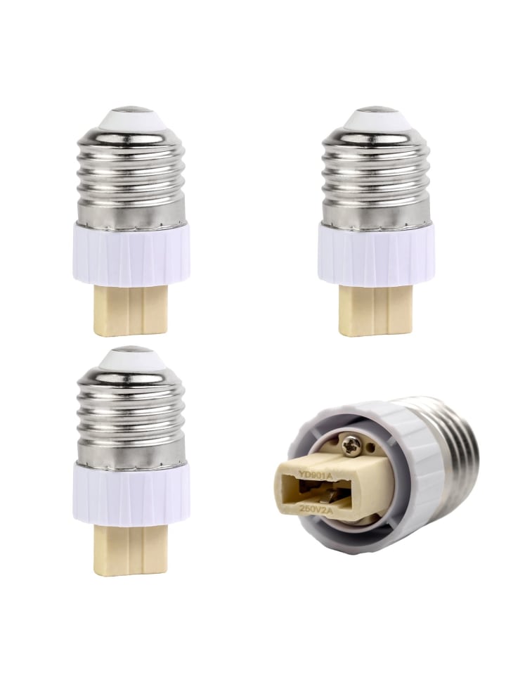 Intirilife 4er Set Lampenadapter E14 auf GU10 in WEISS günstig kaufen onesize