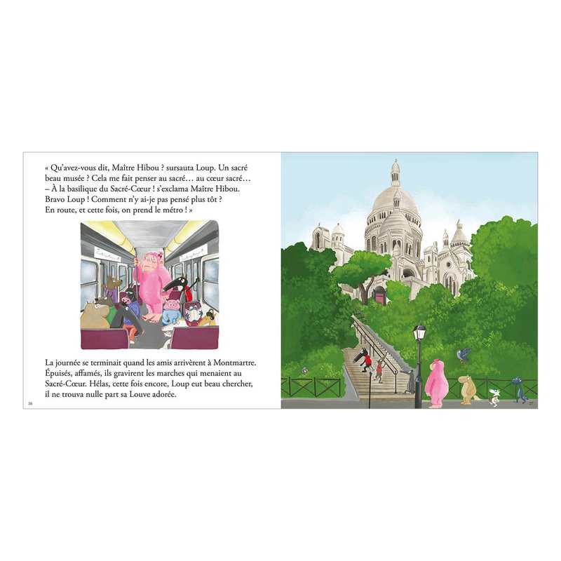Livre Le loup qui explorait Paris - Auzou