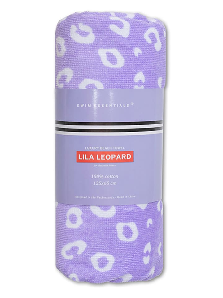 Swim Essentials Strandtuch ''Lila Leopard'' in Lila - (L)135 x (B)65 cm günstig kaufen 135x65 cm