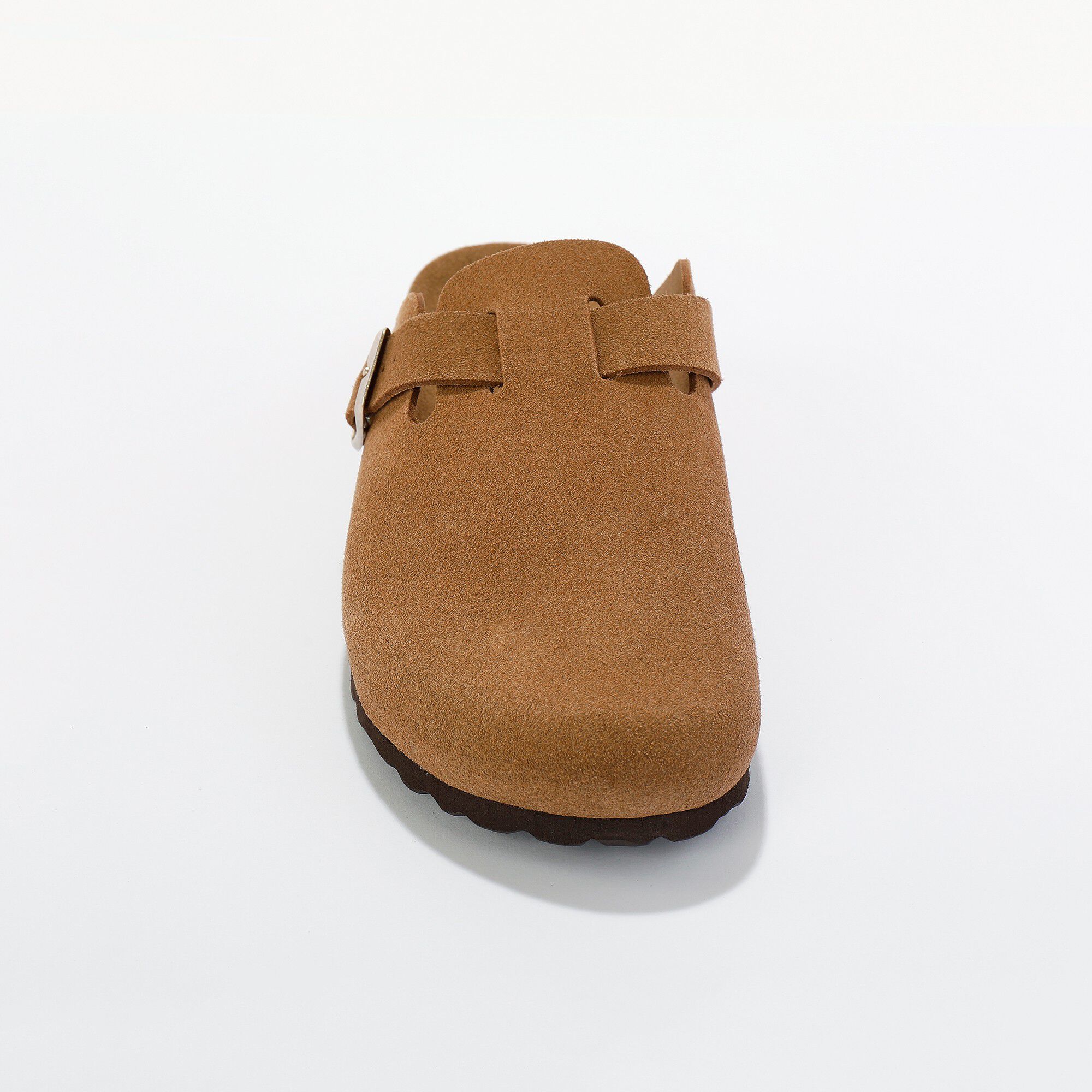 Sabots croûte de cuir avec boucle réglable