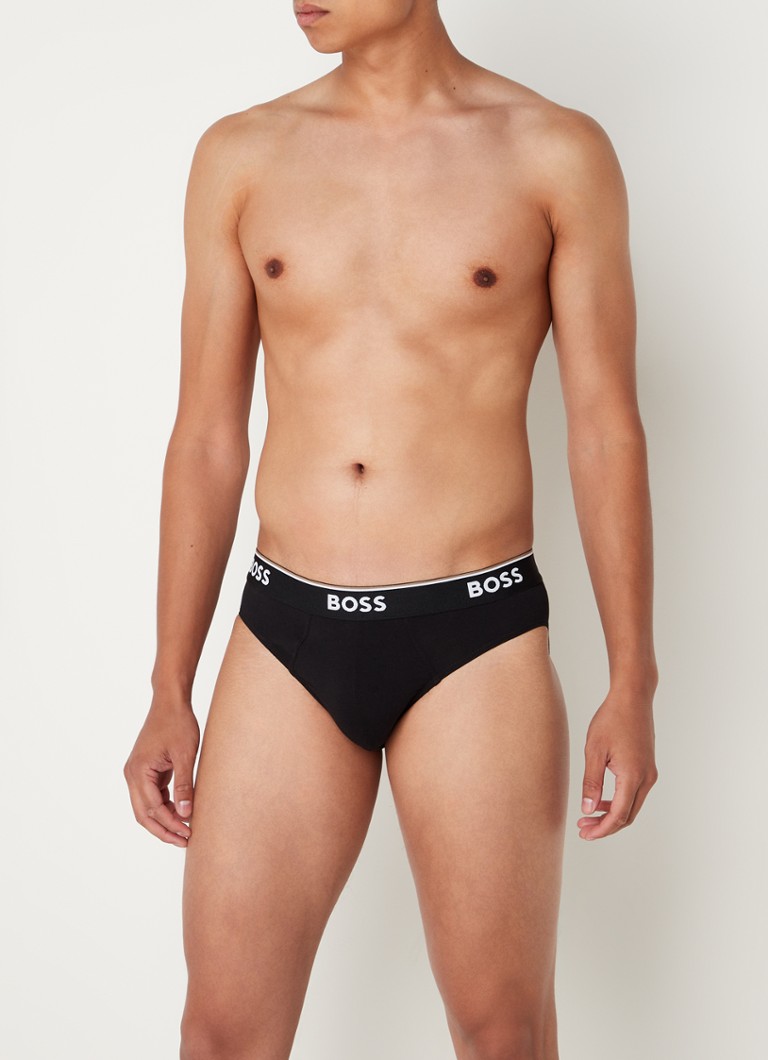 Slips HUGO BOSS avec bande logotée, lot de 3