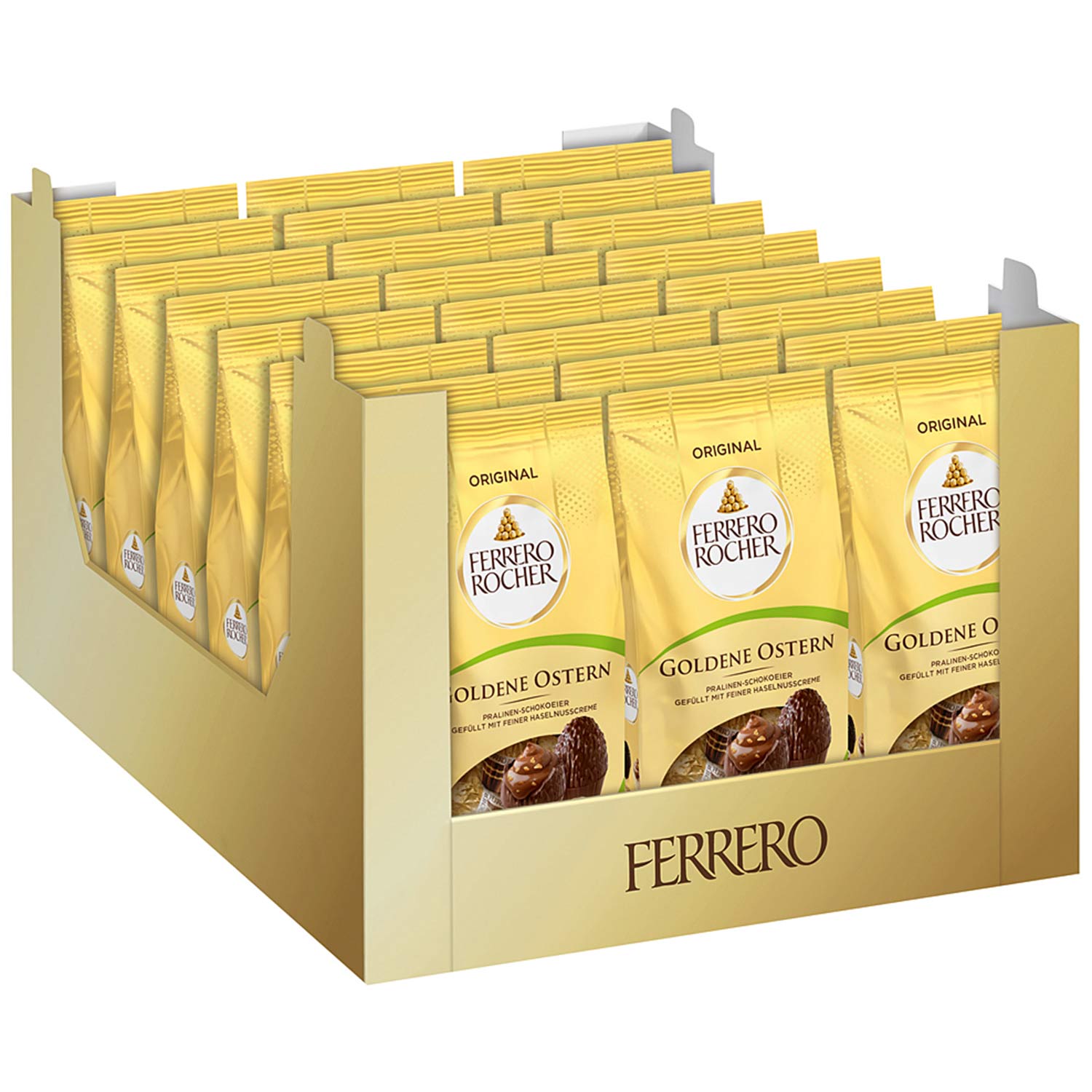 Ferrero Rocher Goldene Ostern Pralinen-Schokoeier Original 90g